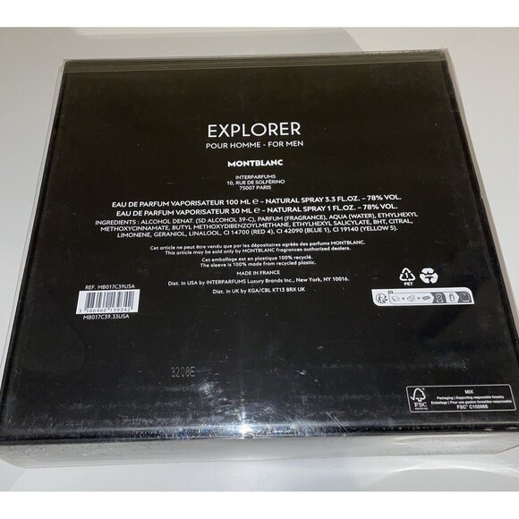 Montblanc Explorer Eau de Parfum Gift Set (Limited Edition) $200 New In Box - Picture 4 of 5